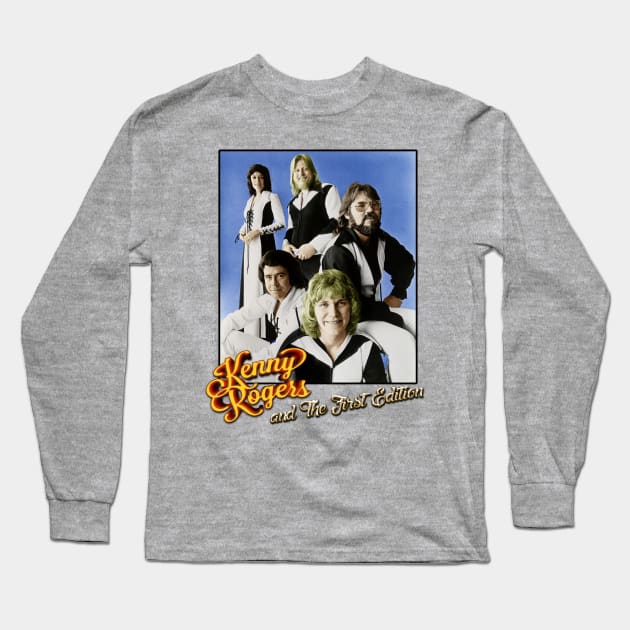 Kenny Rogers And The First Edition Long Sleeve T-Shirt by BigOrangeShirtShop